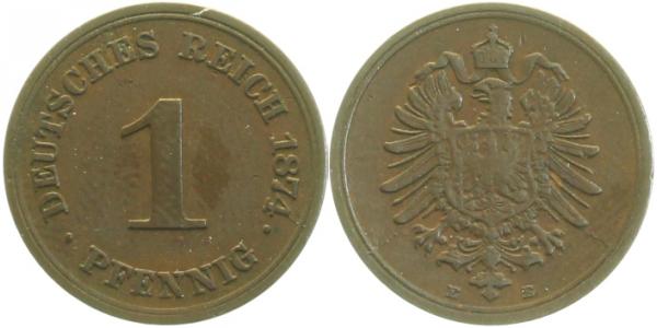 00174E~3.0 1 Pfennig  1874E ss J 001  