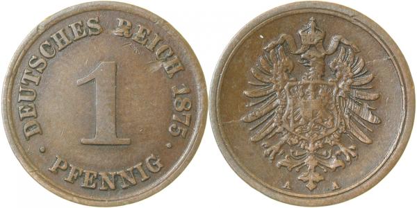 00175A~3.0 1 Pfennig  1875A ss J 001  