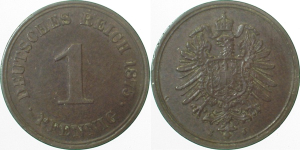 00175J~2.2 1 Pfennig  1875J vz- J 001  