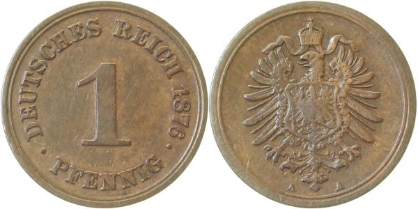 00176A~3.2 1 Pfennig  1876A ss- J 001  