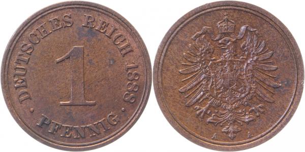00188A~1.2 1 Pfennig  1888A prfr J 001  