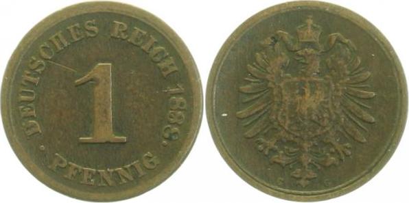 00188G~3.0 1 Pfennig  1888G ss J 001  