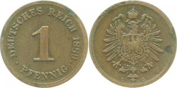 00189G~3.0 1 Pfennig  1889G ss J 001  