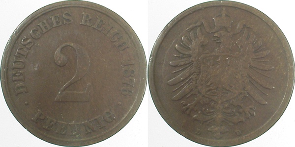 00276D~3.0 2 Pfennig  1876D ss J 002  