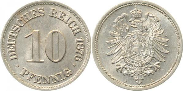 00476A~1.5 10 Pfennig  1876A f.prfr. J 004  