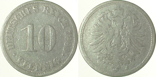 00489J~4.0 10 Pfennig  1889J s J 004  