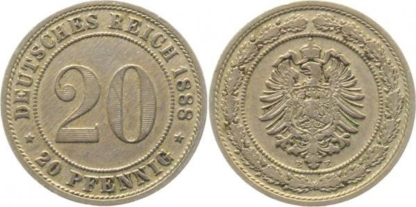 00688E~3.0 20Pfennig  1888E ss J 006  