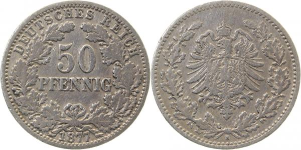 00877H~3.2 50 Pfennig  1877H ss- J 008  