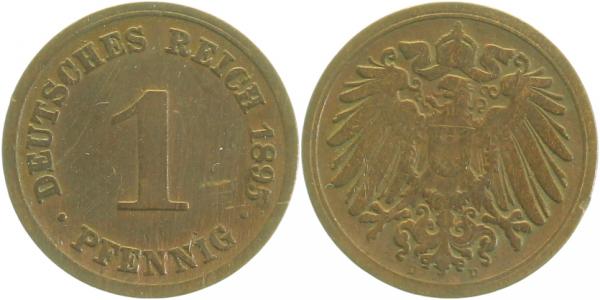 01095D~3.2 1 Pfennig  1895D ss-  !!! J 010  