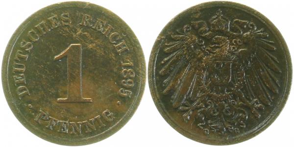 01095G~2.5 1 Pfennig  1895G ss/vz J 010  