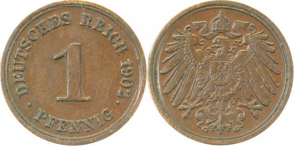 010n02G~2.1 1 Pfennig  1902G vz- J 010  