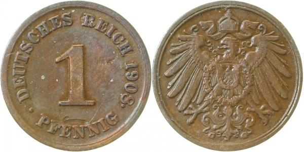 010n08G3.2-P 1 Pfennig  08G Punkt direkt am 8 !!! ss- J 010  