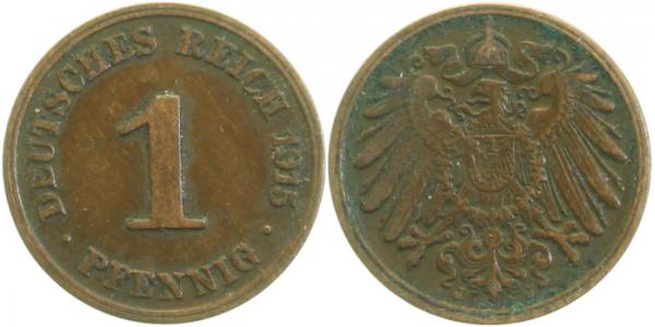 010n15J~2.5 1 Pfennig  1915J ss/vz J 010  
