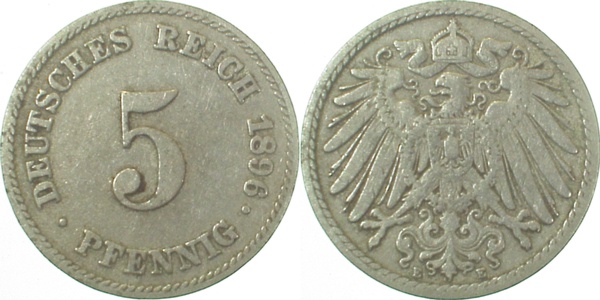 01296E~3.0 5 Pfennig  1996E ss J 012  