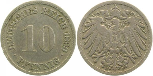 01396F~3.0 10 Pfennig  1896F ss J 013  