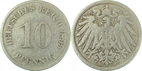 01399J~3.0 10 Pfennig  1899J ss J 013  