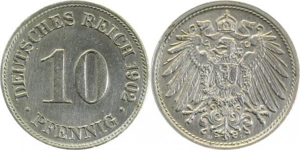 013n02D~1.5 10 Pfennig  1902D f.prfr J 013  