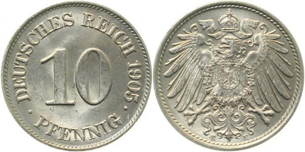 013n05E~1.2 10 Pfennig  1905E f. stgl J 013  