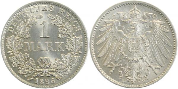 01796D~1.0b 1 Mark  1896D stgl. min. Stelle auf der 1 J 017  