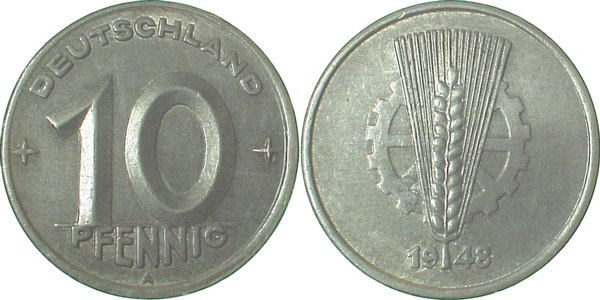 150348A~1.2 10 Pfennig  DDR 1948A bfr. J1503  