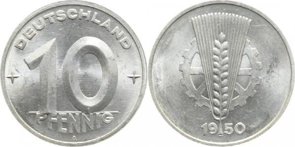 150350A~1.0 10 Pfennig  DDR 1950A stgl./matt J1503  
