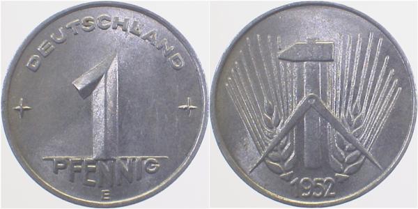 150552E~1.2 1 Pfennig  DDR 1952E bfr J1505  