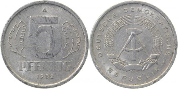 150982A~3.0 5 Pfennig  DDR 1982A ss J1509  