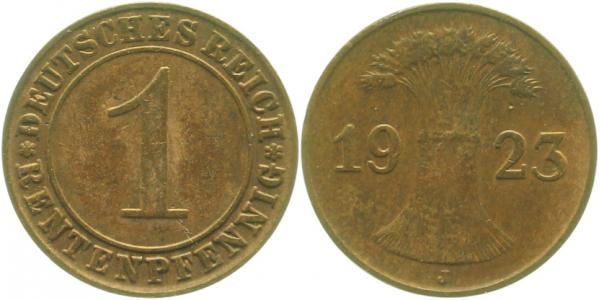 30623J~2.5 1 Pfennig  1923J ss/vz J 306  
