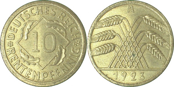 30923A~1.2 10 Pfennig  1923A prfr. J 309  