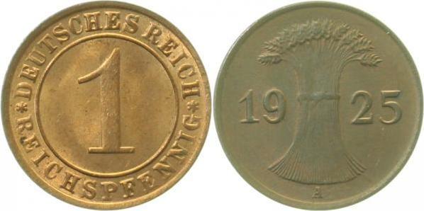 31325A~1.5 1 Pfennig  1925A  f.prfr !! J 313  
