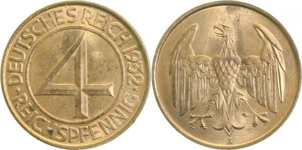 31532A~2.0 4 Pfennig  1932A vz J 315  