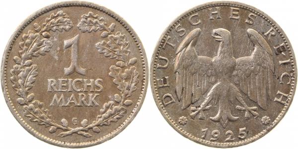 31925G~3.0 1 Reichsmark  1925G ss J 319  