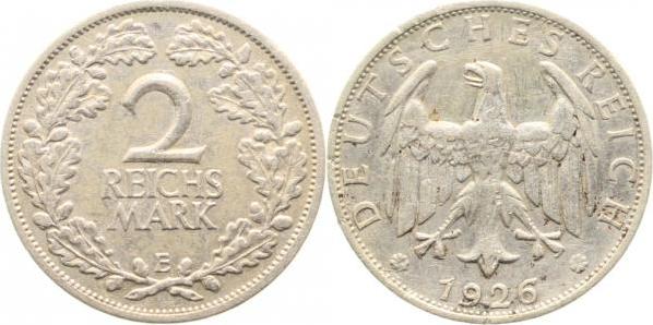 32026E~2.5 2 Reichsmark  1926E ss/vz J 320  