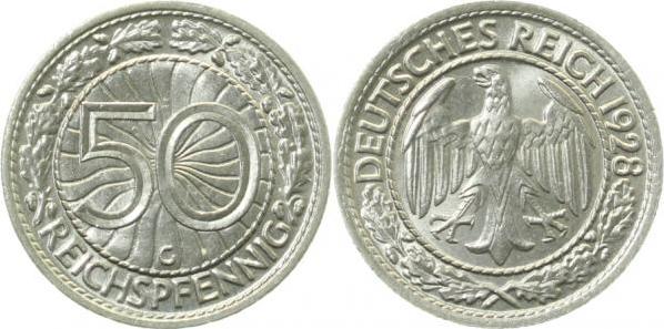 32428G~1.2 50 Pfennig  1928G prfr J 324  