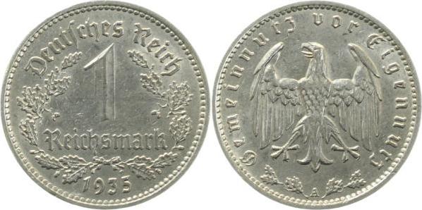 35435A~2.5 1 Reichsmark  1935A ss/vz J 354  