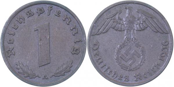 36136A~2.0 1 Pfennig  1936A vz J 361  