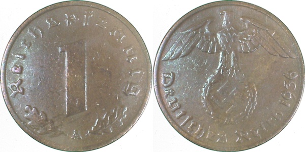 36136A~3.0 1 Pfennig  1936A ss J 361  