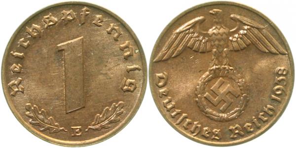 36138E~1.0 1 Pfennig  1938E stgl J 361  