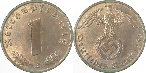 36138E~1.5 1 Pfennig  1938E f.prfr J 361  