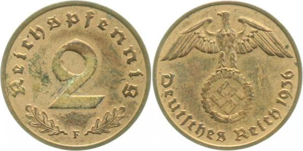 36236F~1.5 2 Pfennig  1936F f.prfr!! J 362  
