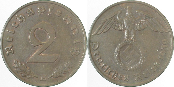 36239E~1.5 2 Pfennig  1939E f.prfr J 362  