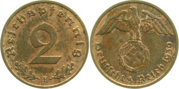 36239F~1.0 2 Pfennig  1939F stgl J 362  
