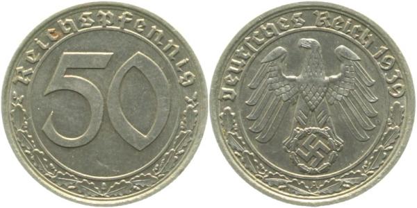 36539A~1.5 50 Pfennig  1939A f.prfr J 365  