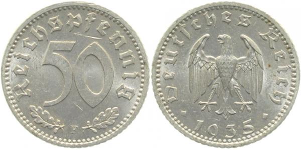 36835F~2.5 50 Pfennig  1935F ss/vz J 368  
