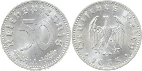 36835A~1.1 50 Pfennig  1935A prfr/stgl J 368  