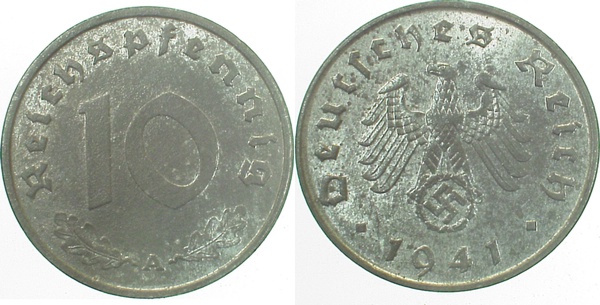 37141A~2.0 10 Pfennig  1941A vz J 371  