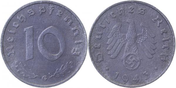 37143G~2.0 10 Pfennig  1943G vz J 371  