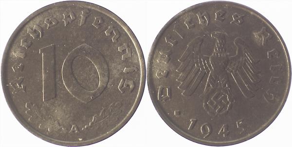 37145A~2.0 10 Pfennig  1945A vz J 371  