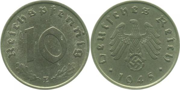 37145E~1.5 10 Pfennig  1945E f.prfr  !!! J 371  