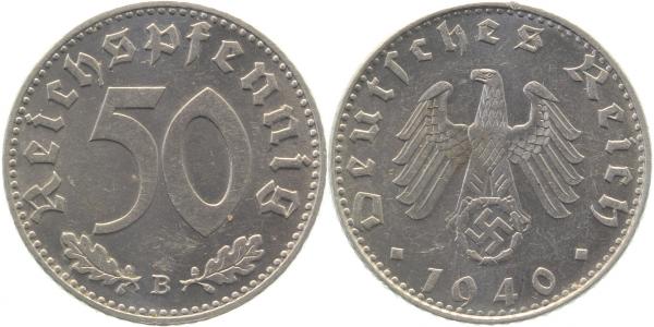 37240B~1.2 50 Pfennig  1940B f.stgl J 372  